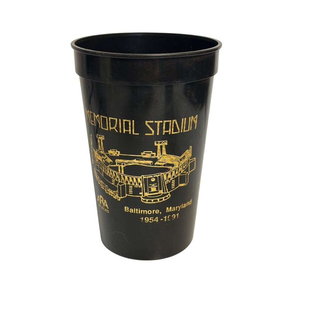 VTG Baltimore Memorial Stadium Souvenir Cup Plastic Orioles & Colts Collector 80